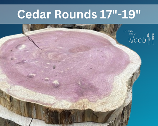 Cedar rounds - 17”-19” diameter