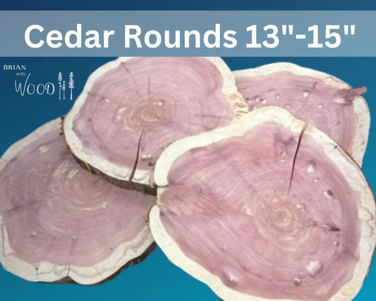 Cedar rounds - 13”-15” diameter
